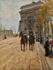 L'Arc de Triomphe Paris - Giuseppe De Nittis — vy av konstverket