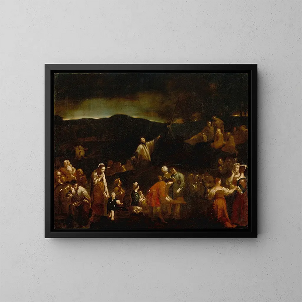 La Mission - Giuseppe Maria Crespi — inramlat konstverk på väggen