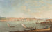 Vue du Bosphore med Istanbul och Galata-tornet i bakgrunden - Giuseppe Maria Terreni — vy av konstverket