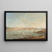 Vue du Bosphore med Istanbul och Galata-tornet i bakgrunden - Giuseppe Maria Terreni — inramlat konstverk på väggen