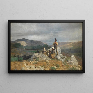 Giuseppe Palizzi - Tending the herd.webp