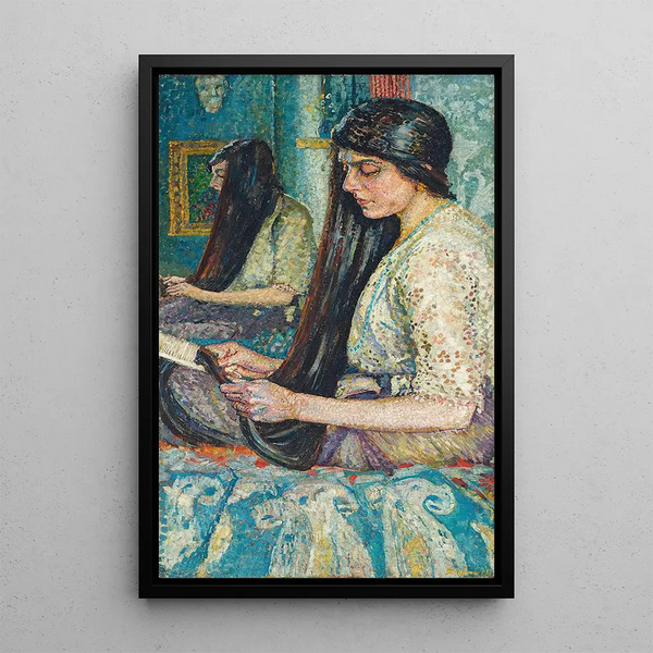 La sœur de l'artiste Maria - Gladys Dorothy Davison — inramlat konstverk på väggen