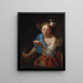 En allegori av Lyckan - Godfried Schalcken — inramlat konstverk på väggen