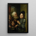 Chacun son goût - Godfried Schalcken — inramlat konstverk på väggen