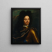 porträtt av Pierre I av Ryssland - Godfried Schalcken — inramlat konstverk på väggen