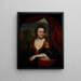 Portrait av en okänd kvinna - Godfried Schalcken — inramlat konstverk på väggen