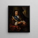 Portrait av Johan de Bruin 1678-1746 - Godfried Schalcken — inramlat konstverk på väggen