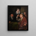 L'examen médical - Godfried Schalcken — inramlat konstverk på väggen
