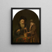 Två åldrar - Godfried Schalcken — inramlat konstverk på väggen