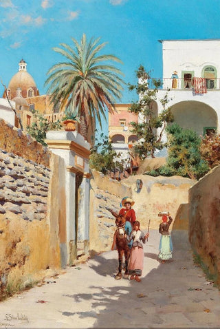 Goffredo SinibaldiPaolucci - A Summer Alley in Capri.webp