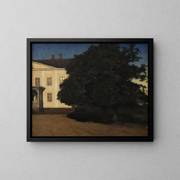 Le Manoir - Gottfrid Kallstenius — inramlat konstverk på väggen