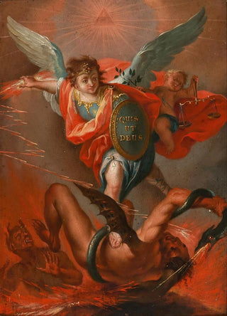 Gottfried Bernhard Gz - Archangel Michael Slaying the Dragon.webp
