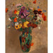 Reproduktion av målningen av stor bukett av ängsblommor - Odilon Redon