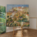 Reproduktion av målningen av grupp av hus på en kulle - Pierre-Auguste Renoir