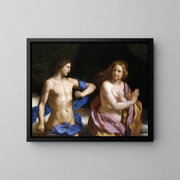 Amnon och Tamar - Guercino — inramlat konstverk på väggen