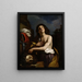 David med Goliaths huvud - Guercino — inramlat konstverk på väggen