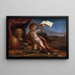 L'Amour vertueux - Guercino — inramlat konstverk på väggen