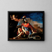 Mars med Cupidon - Guercino — inramlat konstverk på väggen