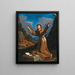 Saint François som mottar stigmata - Guercino — inramlat konstverk på väggen