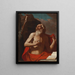 Saint Jérôme - Guercino — inramlat konstverk på väggen