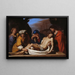 La Mise au tombeau - Guercino — inramlat konstverk på väggen