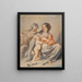 La Sainte Famille - Guercino — inramlat konstverk på väggen