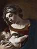 Vierge à l'Enfant - Guercino — vy av konstverket