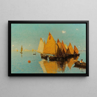 Guglielmo Ciardi - La Quiete In Laguna.webp