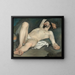 Nu masculin allongé - Guido Cagnacci — inramlat konstverk på väggen