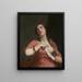 La mort de Cléopâtre - Guido Cagnacci — inramlat konstverk på väggen