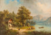 vid Lucerne-sjön - Guido Hampe — vy av konstverket