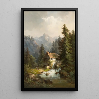 Guido Hampe - Water mill in the mountains.webp