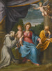 den heliga familjen med Saint François - Guido Reni — vy av konstverket