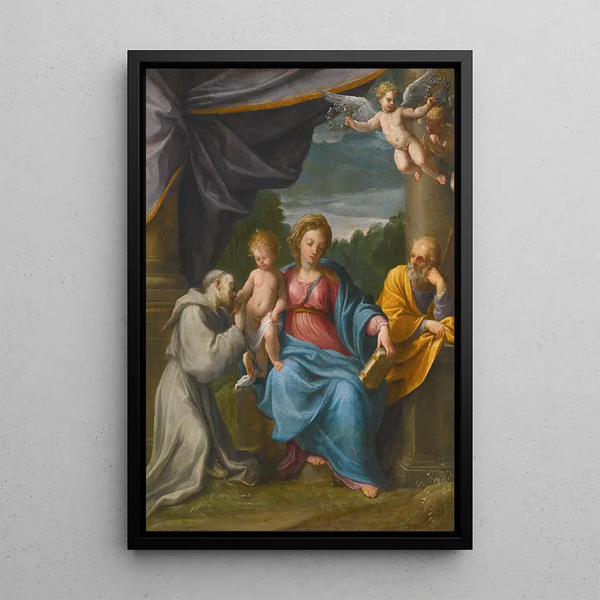 Guido Reni - Holy Family With Saint Francis.webp