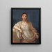 Porträtt av flicka med en krona - Guido Reni — inramlat konstverk på väggen