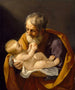 Saint Joseph och Jesusbarnet - Guido Reni — vy av konstverket