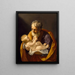 Saint Joseph och Jesusbarnet - Guido Reni — inramlat konstverk på väggen