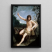 Saint Jean-Baptiste dans le désert - Guido Reni — inramlat konstverk på väggen