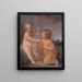 L'Enfant Jésus et saint Jean - Guido Reni — inramlat konstverk på väggen