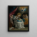 La Vierge cousant accompagnée de quatre anges dite La Couseuse - Guido Reni — inramlat konstverk på väggen