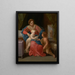 Vierge à l'Enfant med helige Johannes Döparen - Guido Reni — inramlat konstverk på väggen