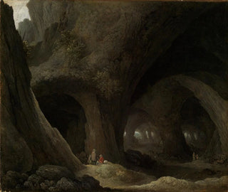Grotte med herdar som vilar - Guillam Dubois — vy av konstverket