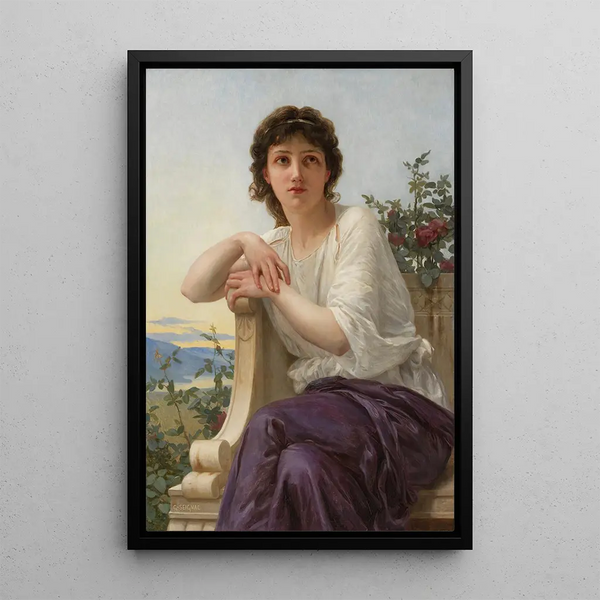 Contemplation - Guillaume Seignac — inramlat konstverk på väggen