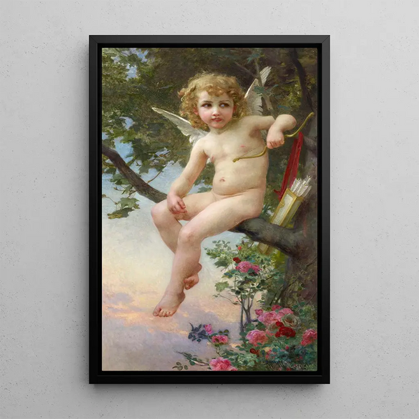 Cupidon - Guillaume Seignac — inramlat konstverk på väggen