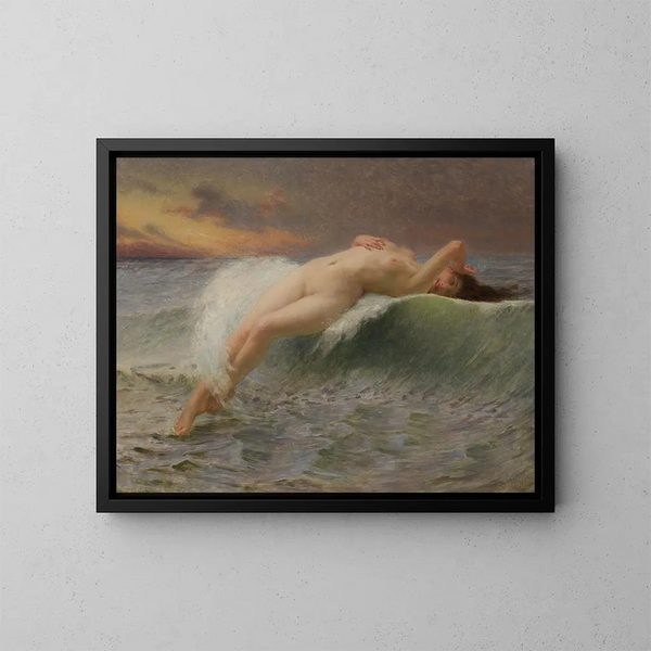 La Våg - Guillaume Seignac — inramlat konstverk på väggen