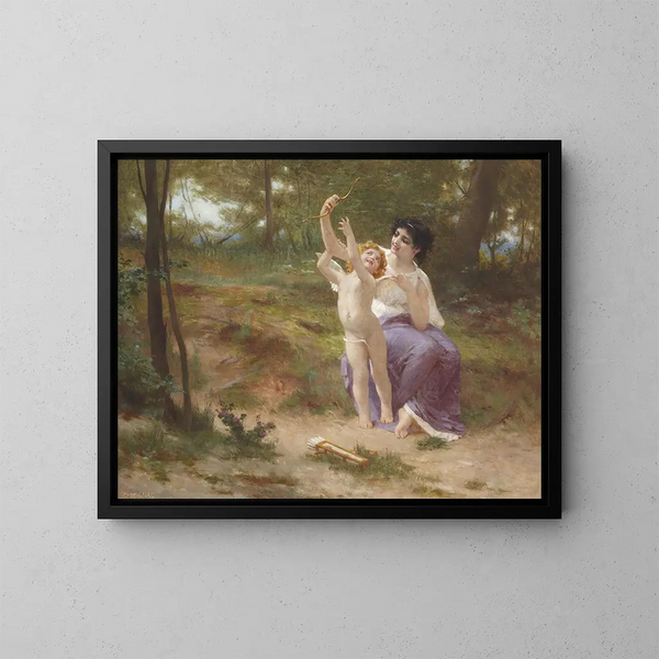 L'amour désarmé - Guillaume Seignac — inramlat konstverk på väggen