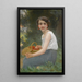 La fille aux cerises - Guillaume Seignac — inramlat konstverk på väggen