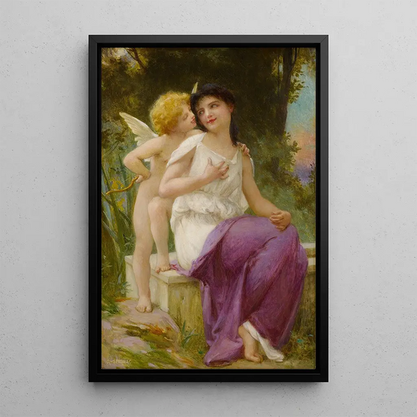 Venus och kärleken - Guillaume Seignac — inramlat konstverk på väggen