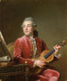 Man med violin - Guillaume Voiriot — vy av konstverket