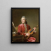 Man med violin - Guillaume Voiriot — inramlat konstverk på väggen